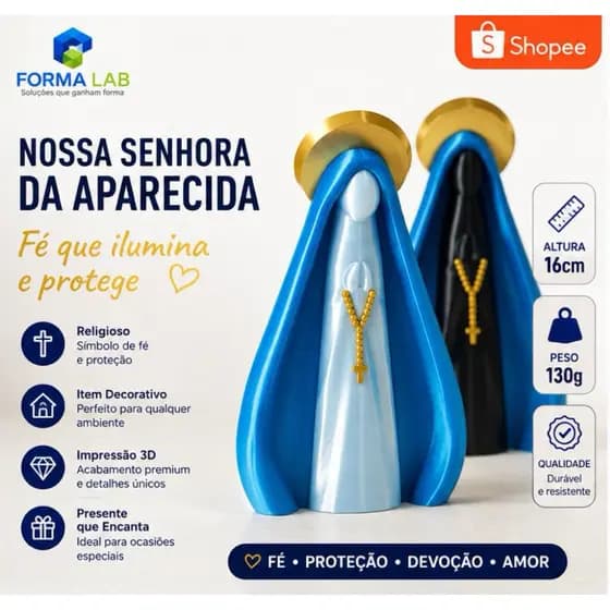 Nossa Senhora Aparecida | Decoração Católica | Presente Católico