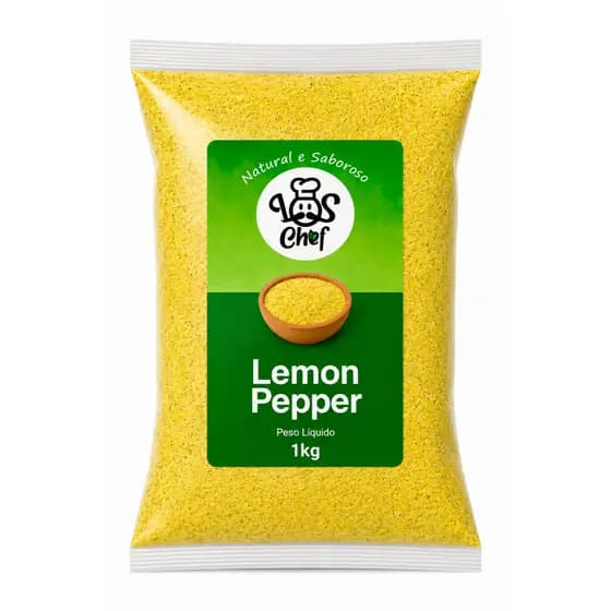 Limão Lemon Pepper 3kg 2kg 1kg Sabor Intenso e Marcante Original Los Chef Premium