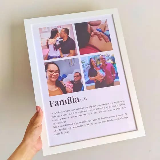 Quadro Personalizado Família com fotos