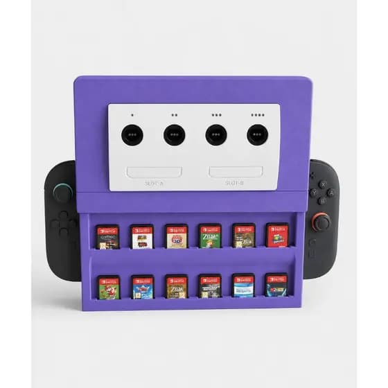 Organizador Porta Cartuchos para Jogos Estilo Retrô 12 Espaços Impresso em 3D