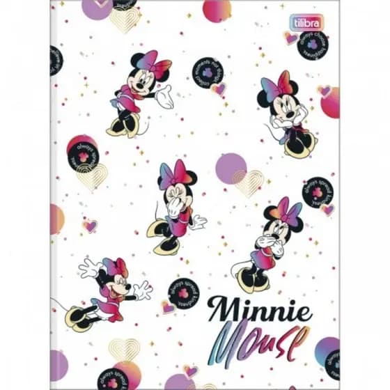 Caderno Brochura Minnie Mouse Capa Dura Tilibra / Caderno Brochura Universitário / Papelaria / Material Escolar