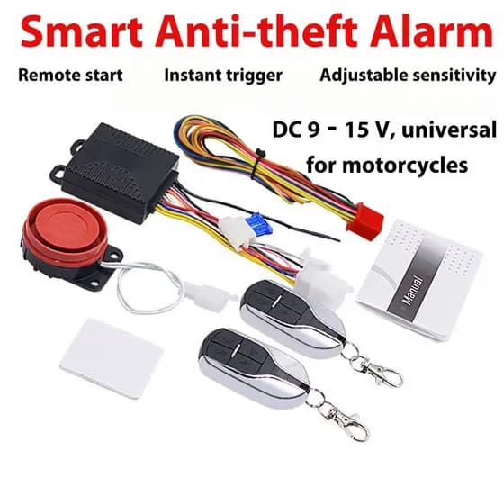 Sistema De Alarme/Universal 12V Para Motocicleta (125Db) Segurança Anti-Roubo Controle Remoto Início Automático