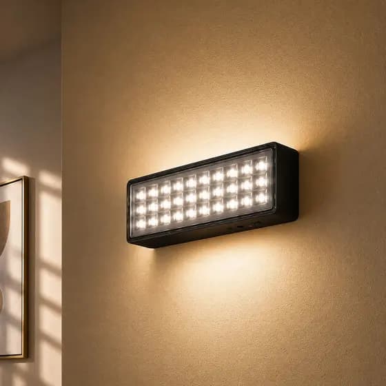 Luminaria de Emergencia Barra 1W 6000K 30 Leds 100lm Preta IP20 Bivolt 354251374 Avant