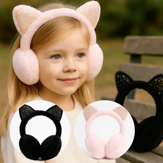 Protetor de Orelha para Inverno Infantil Tiara Confortável