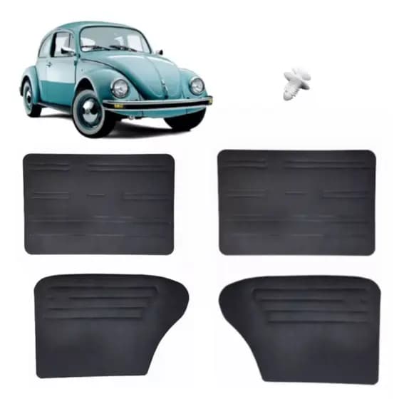 Jogo Revestimento Forro Porta Fusca 78/96 Papelão + Grampos