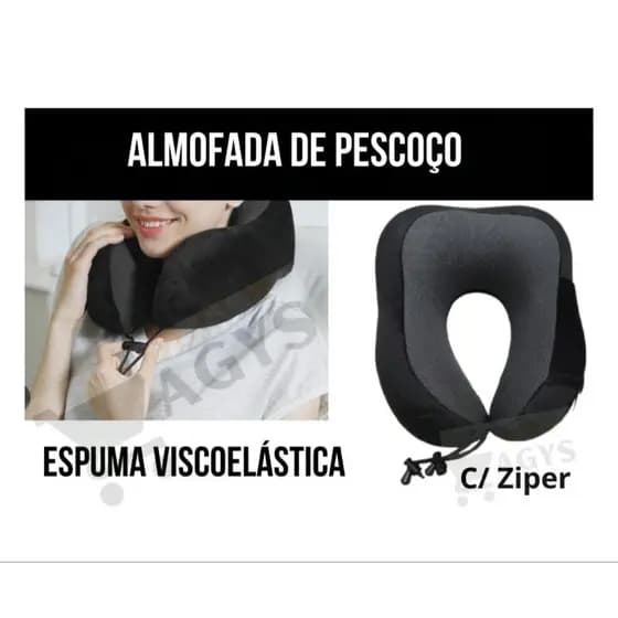 Almofada de Pescoço Viscoelástica Viagem