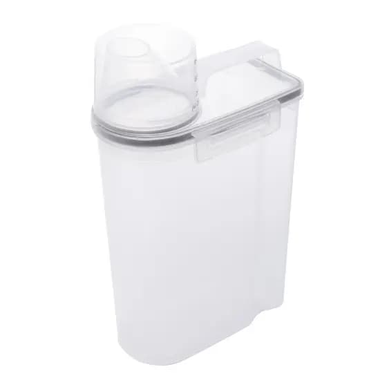 Pote Hermético com Copo Medidor Plástico My Box 2,5 Litros Lyor para Armazenamento Seguro e Prático
