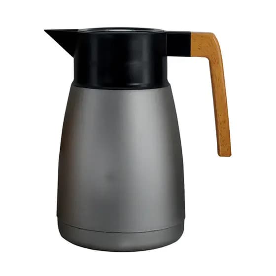 Garrafa Térmica Coffeeshop Plástico Cinza Metálico 1 Litro Dynasty Full Fit