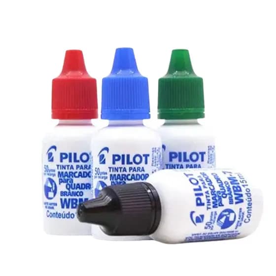 KIT 4 Refil Para Marcadores De Quadro Branco WBM-7 15ml - PILOT