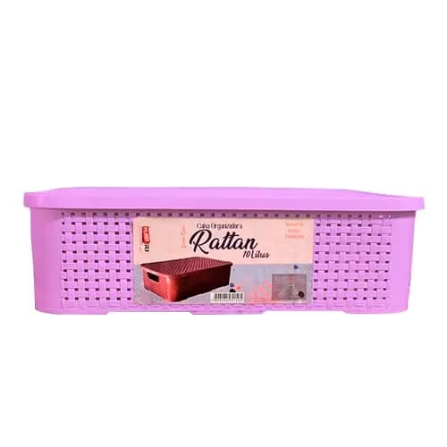 Caixa Organizadora Rattan Color 10 Litros