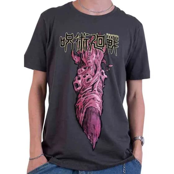 Camiseta Geek Piticas Jujutsu Kaisen Dedo de Ryomen Sukuna