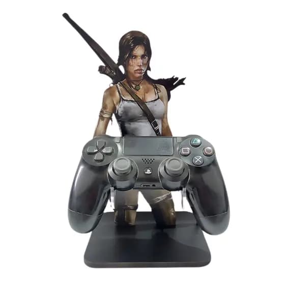 Suporte Controles PS5 PS4 Xbox Tomb Raider Personalizado MDF