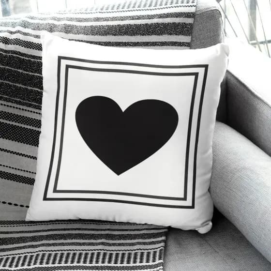 Capa de Almofada coração Capa de almofada decorativa Capa Para almofada de sala quarto cama de casal