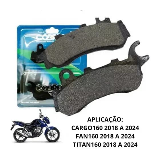 Pastilha Freio Dianteira Cobreq N-1882 Honda CG 160 / Titan / Fan 18-25 CBS