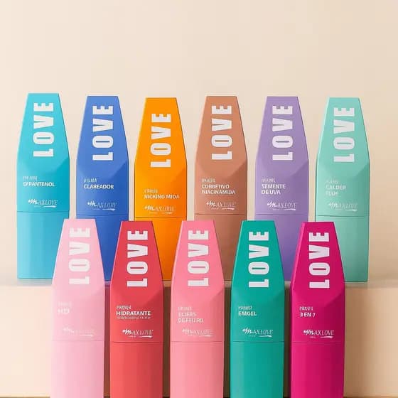 Linha Completa PRIMER Hidratante Facial MAX LOVE - Novas Embalagens