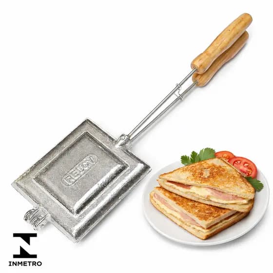 Sanduicheira Rápida De Fogão Forma Bauru Lanches - AlUMÍNIO - RESISTENTE - MISTO - CROCANTE