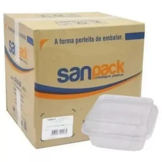1000 Unidades Embalagens para doces bolos brigadeiro lanches - 200ml quadrada S-641