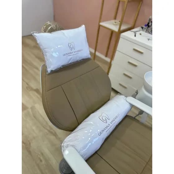 KIT ALMOFADAS PARA CADEIRA ODONTOLÓGICA COM LOGO