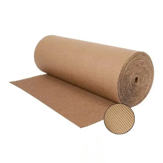 Bobina de Papelão Ondulado 120x0,50 Ideal P Embalagem Artesanatos Protetor de Piso Divisor Paletes Cobertura P Pintura