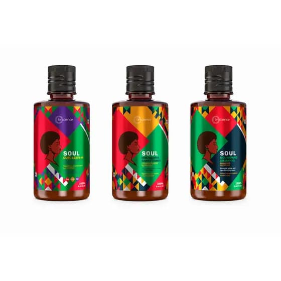Kit Cachos Soul Shampoo + Condicionador + Modelador de cachos 3a 3b 3c