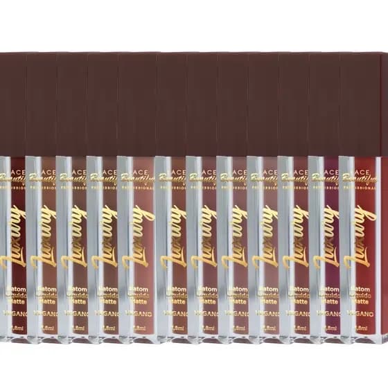 Batom Líquido Matte Vegano Linha Luxury Face Beautiful