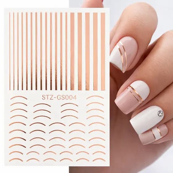 Kit Adesivos de Unha Decorativos Sortidos 12 Cartelas Nail Art
