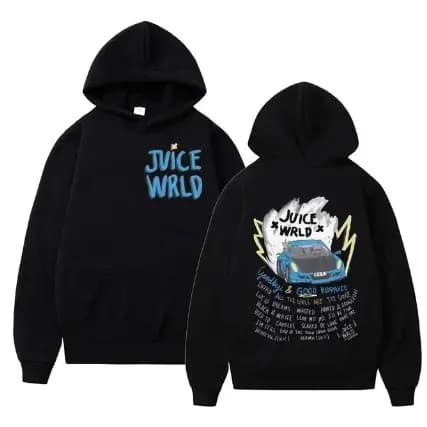 Moletom Canguru Unissex Rapper Juice WRLD Blusa Simples Com Capuz Confortável