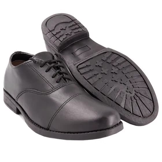 Sapato Social militar Casual Couro Legítimo Sapato Cadarço