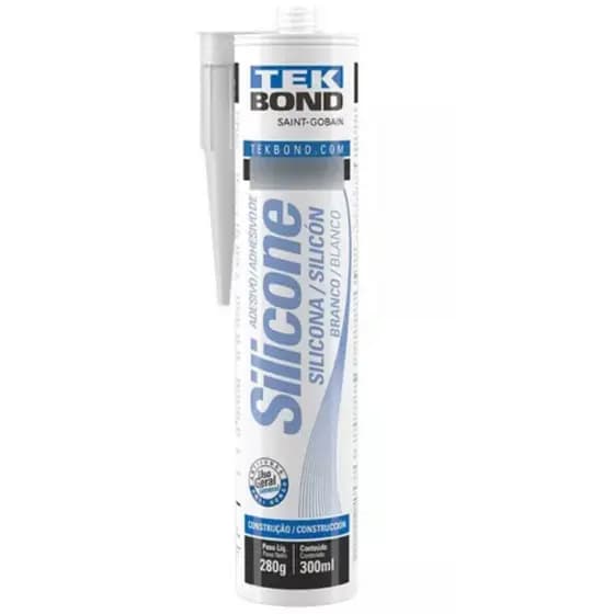 Silicone Tekbond Acético Branco 256g