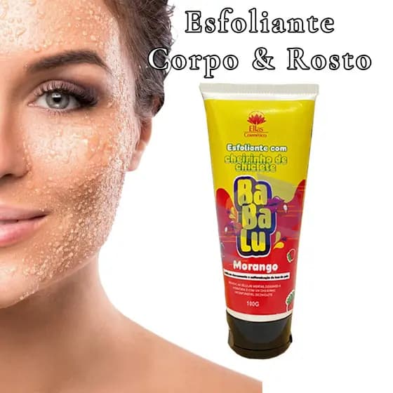 Esfoliantes Corpo e Rosto Cheirinho De Chiclete Babalu 100g