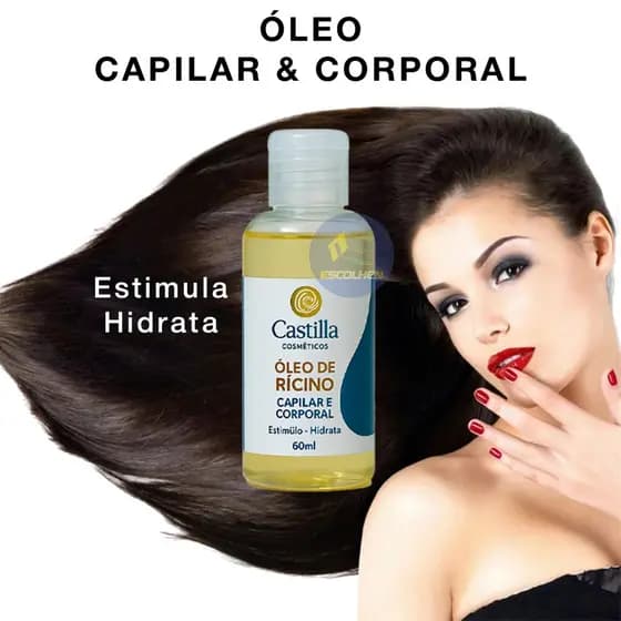 Óleo De Rícino Condicionante Para Cabelos & Corpo Castilla 60ml