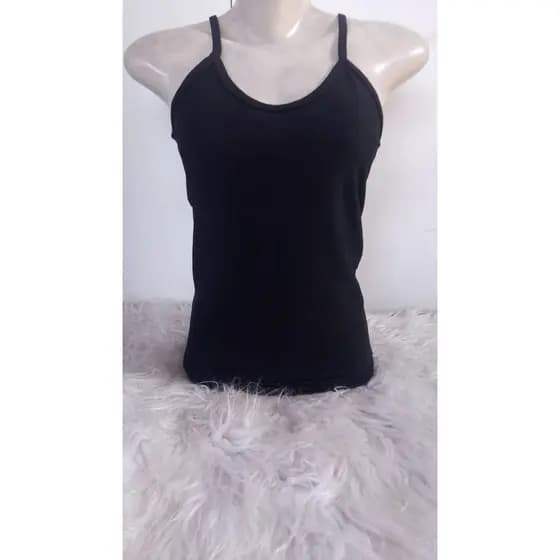 KIT 2 REGATAS FEMININAS ALCINHA BÁSICA EM VISCOLYCRA