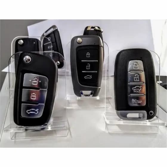 Expositor Acrílico Chaves De Carro Para Vitrine Kit Com 10 Cristal