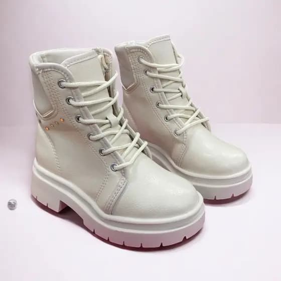 BOTA COTURNO MOLEKINHA BRANCO