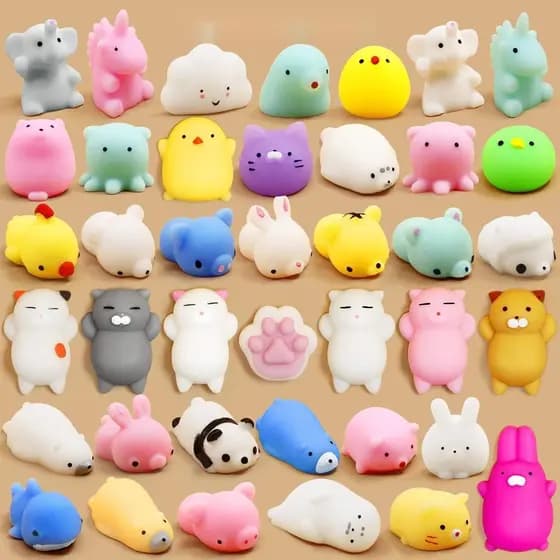 Kit 10/20 Squishy Bichinho Macio De Apertar super fofo Squshy Bichinho Macio De Apertar Anti Estresse Fidget Brinquedos