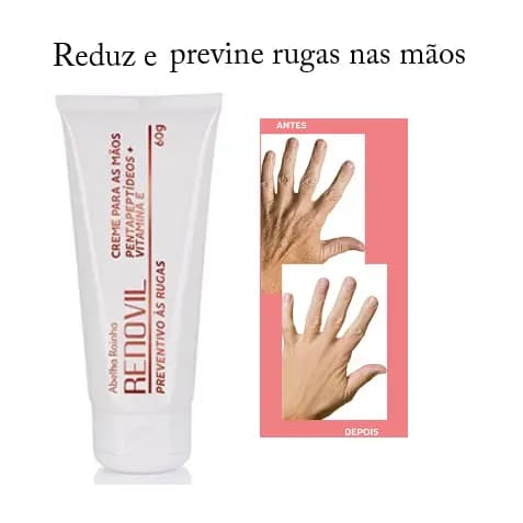 Renovil - Creme Preventivo À Rugas Para As Mãos 60g