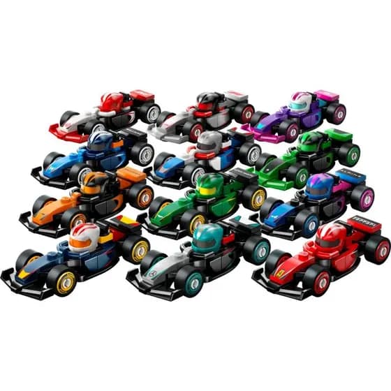 LEGO Minifiguras F1 Carros de Corrida Colecionáveis 71049 - Caixas Surpresa 12 Modelos