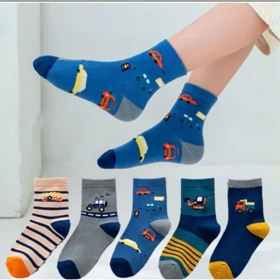 Meias Infantil masculino kit 24 pares Lançamento Promoção Estampada Meia Menino Bebê Criança masculino