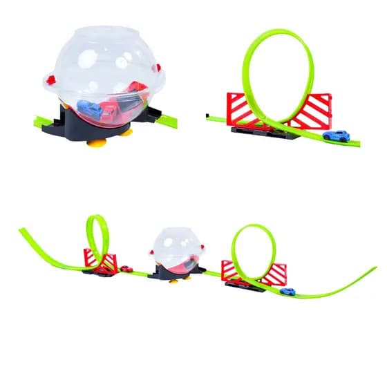Pista de Carrinho Infantil Looping 2 Carros Presente Menino Menina Brinquedo