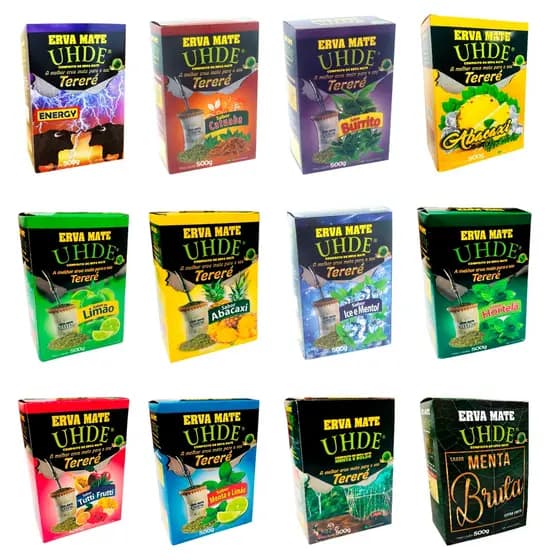 Erva Mate Tereré Sem Açúcar 500g UHDE Escolha os Sabores