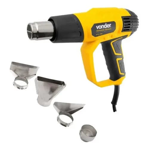 Soprador Térmico Pistola Vonder Ar Quente 3 Estágios 2000w Amarelo 220v