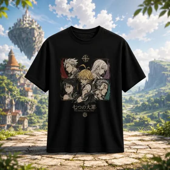 camisa camiseta anime sete pecados capitais confortavel 100% algodão envio imediato