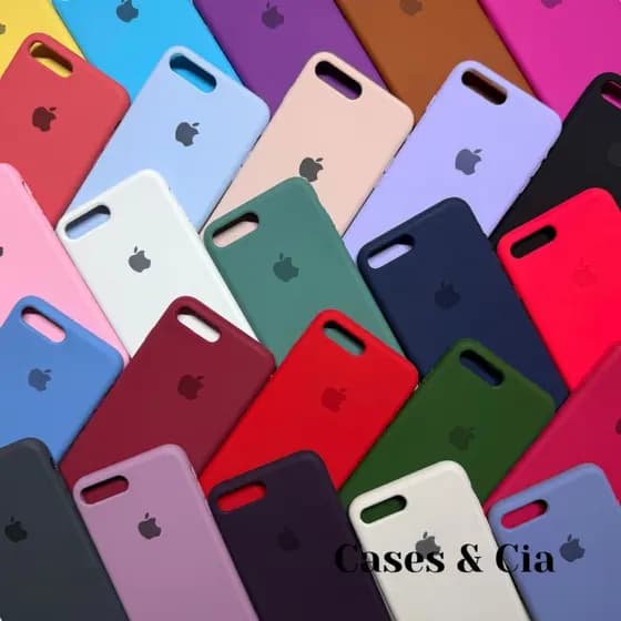 Capa Capinha Case Para iPhone 7 e 8 Normal Silicone Aveludada Protetora