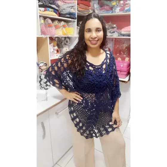 Kimono Sobretudo Azul