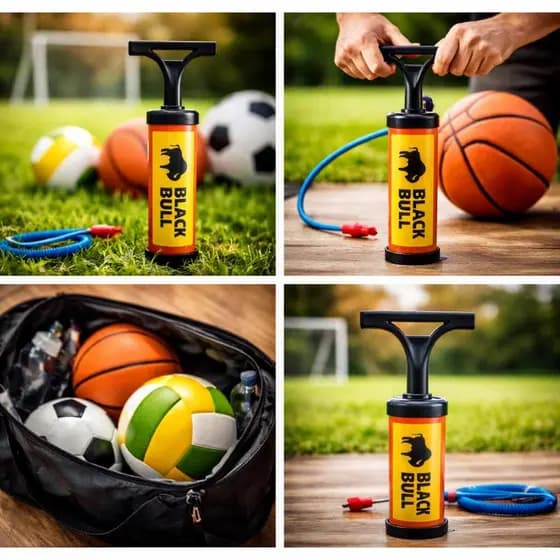 Bomba de Ar Manual Portátil para Bolas Bike e Infláveis Resistente