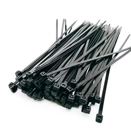 Abraçadeira Nylon Enforca Gato Preta - Pacote com 100 Unidades