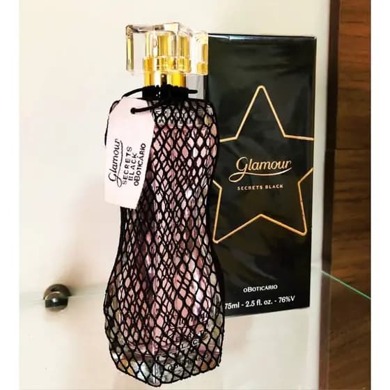 PERFUME FEMININO GLAMOUR SECRETS BLACK