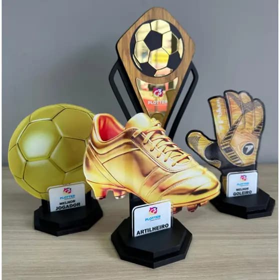 Troféu Melhor Goleiro Artilheiro Melhor Jogador Campeão