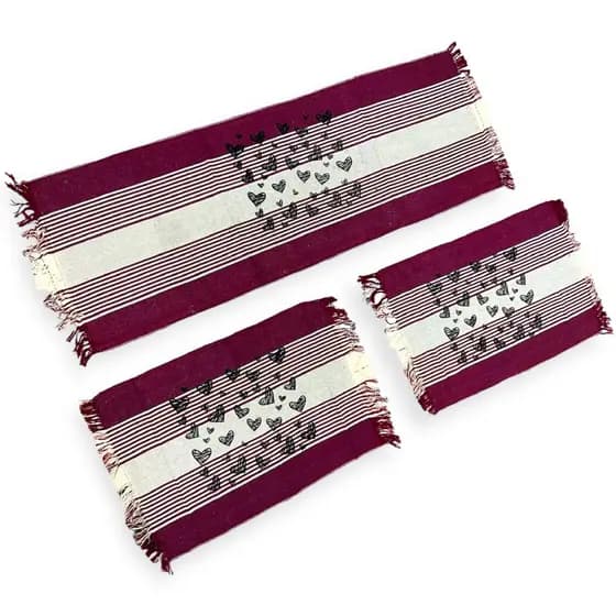 Tapete Para Cozinha Jogo Kit Conjunto De Passadeira Com 3 Peças Estampado Algodão Decoração Casa Tear Jogo De cozinha kit Tapete e Passadeira 3 Peças Atacado Barato