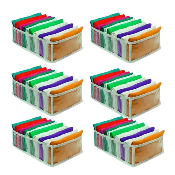 Kit 6 colmeia organizadora de blusa de academia de manga 6G